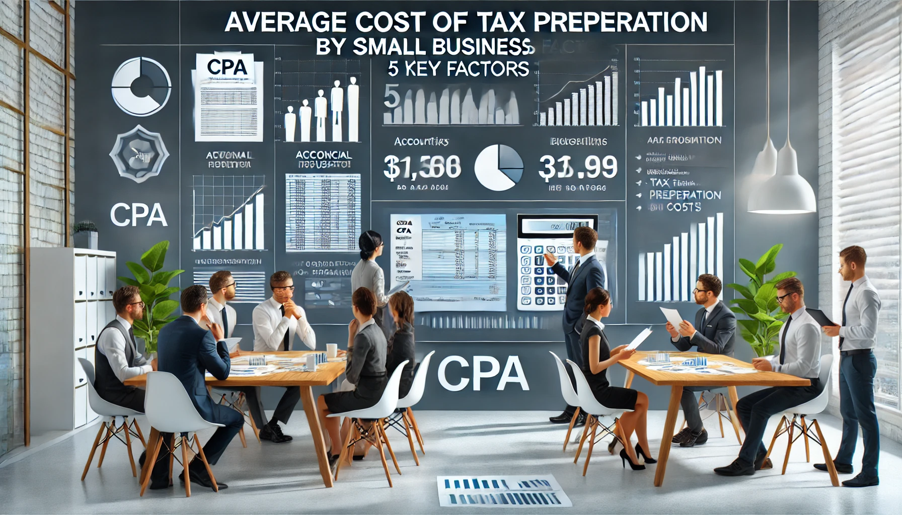 average cost of tax preparation by cpa for small business